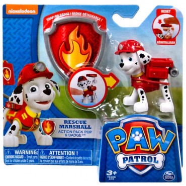 Paw Patrol Action Pack & Badge Marshall Figure